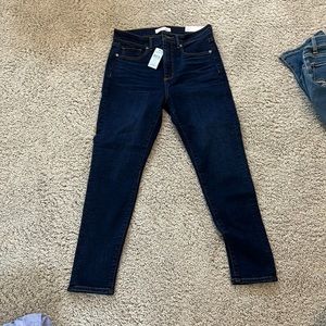 Blue skinny jeans from the loft